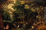 Jan the elder Brueghel Latona and the Lycian Peasants painting